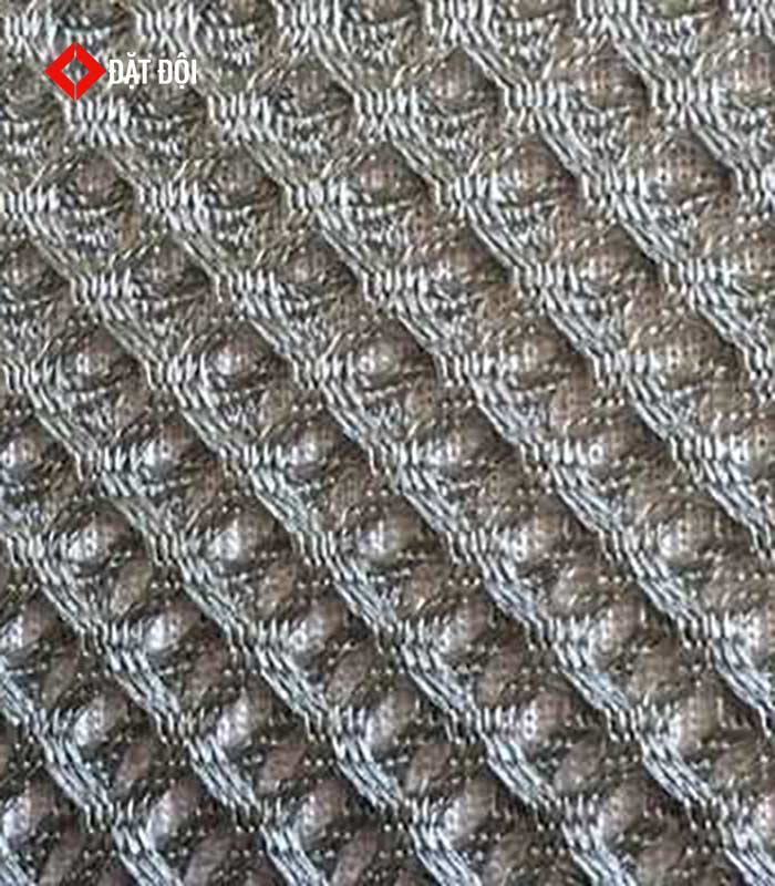 Vải thun mè CARO được cấu tạo từ Polyester và một chút Spandex